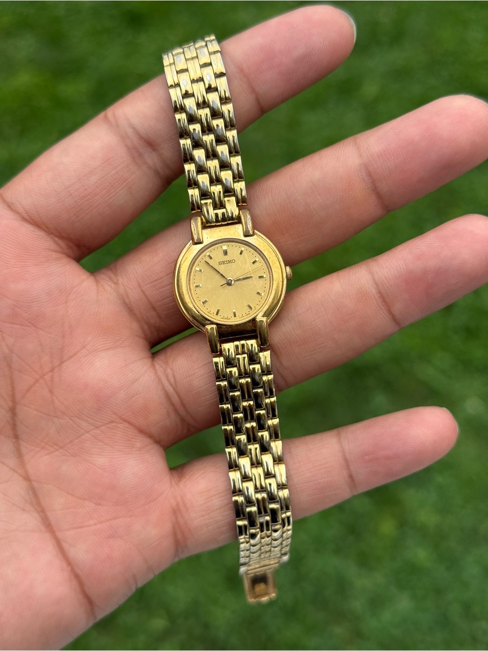 Seiko Japan Vintage Gold Tone Quartz Analog Ladies Watch Classic - Picture 9 of 10